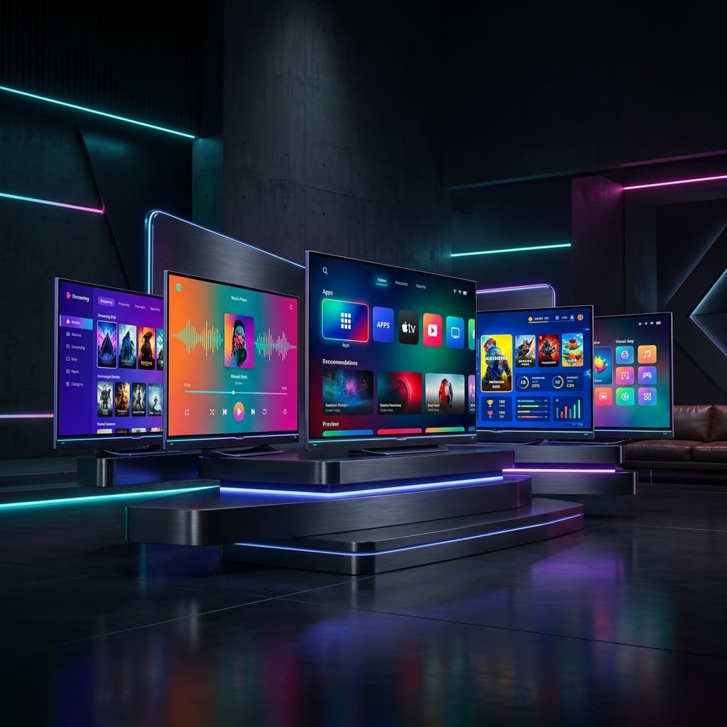 Smart TV playing content